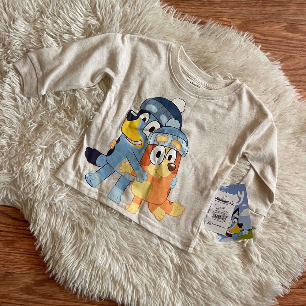Bluey Long Sleeve Top NWT Size 12 Months